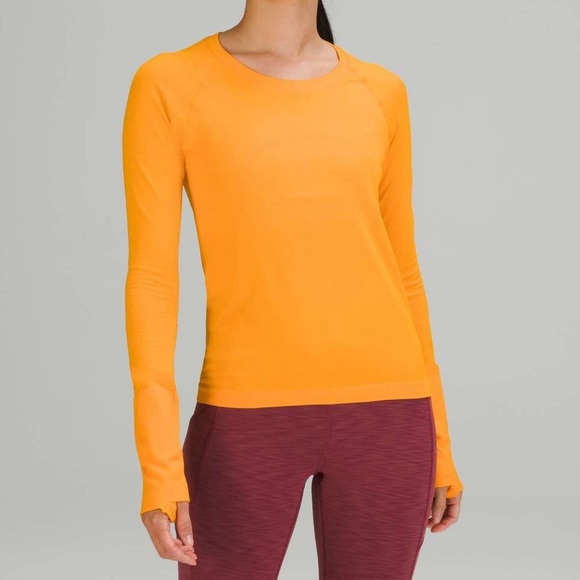 Lululemon Swiftly Tech Long Sleeve Shirt 2.0 *Race Length
Clementine Size 4 - Picture 1 of 7
